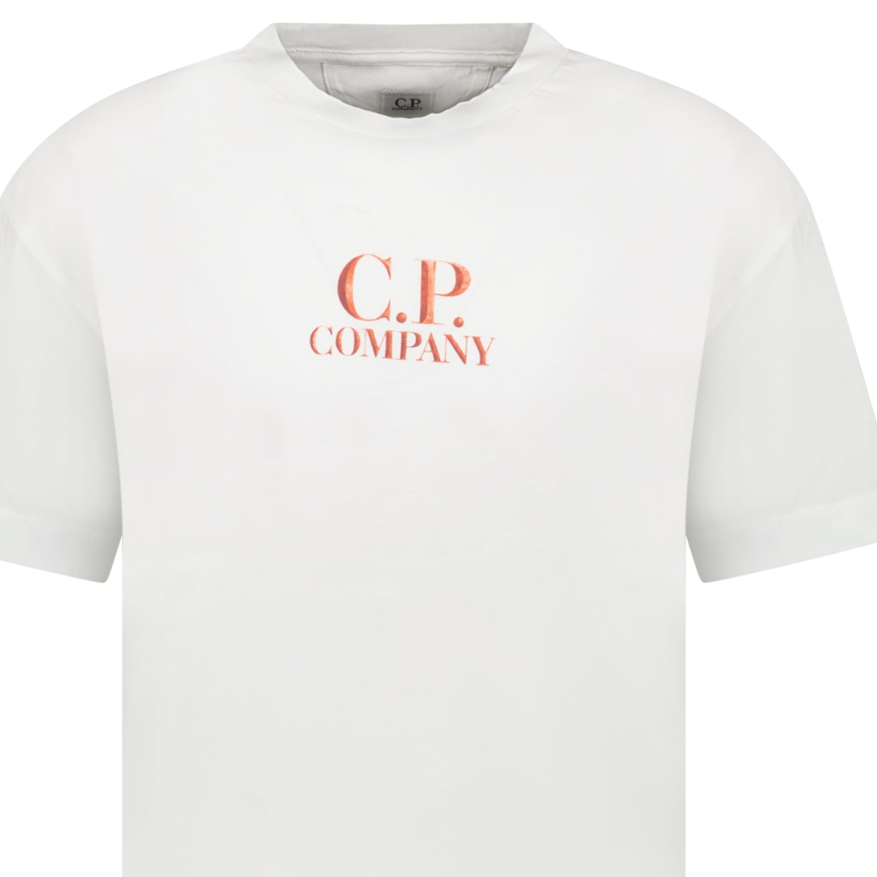 CP Company 30/1 Jersey Logo T-Shirt Gauze White