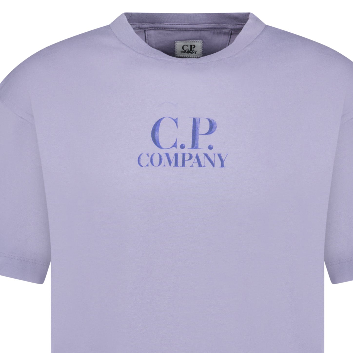CP Company 30/1 Jersey Logo T-Shirt Lavender Violet