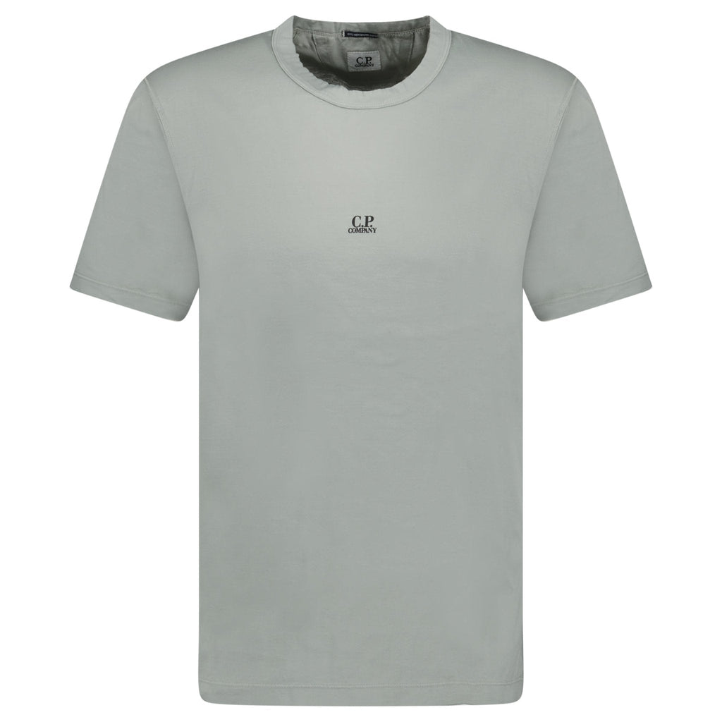 CP Company Chest Writing Logo T-Shirt Grey