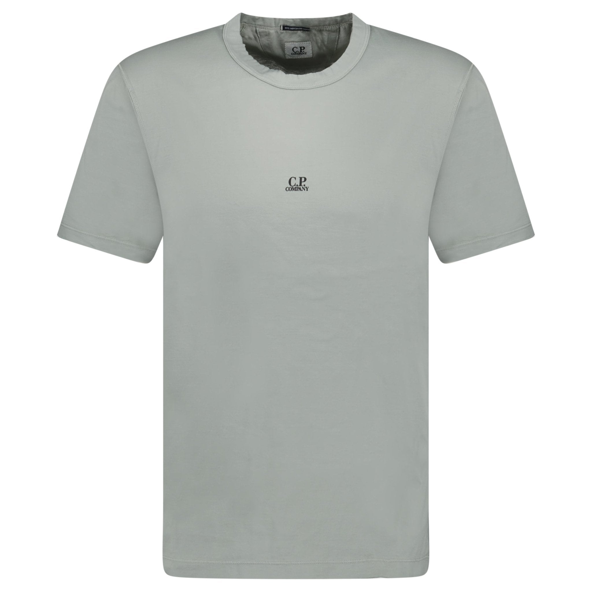 CP Company Chest Writing Logo T-Shirt Grey