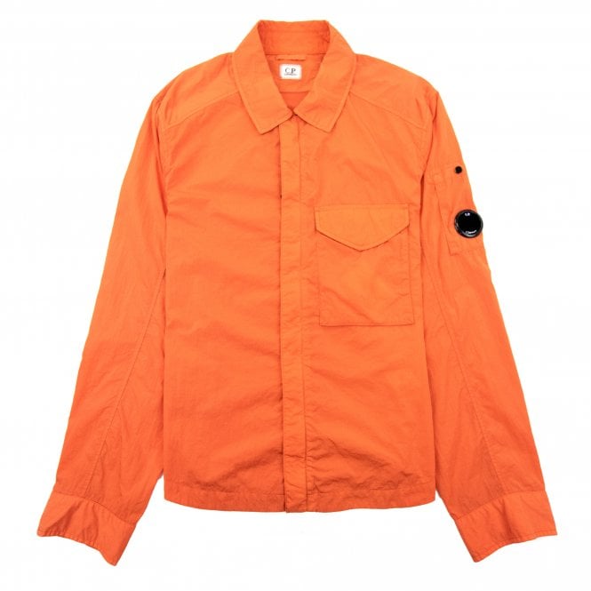Cp Company Chrome-R Overshirt In Harvest Pumpkin
