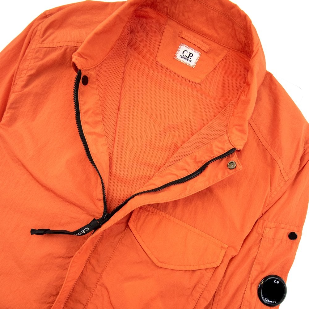 Cp Company Chrome-R Overshirt In Harvest Pumpkin