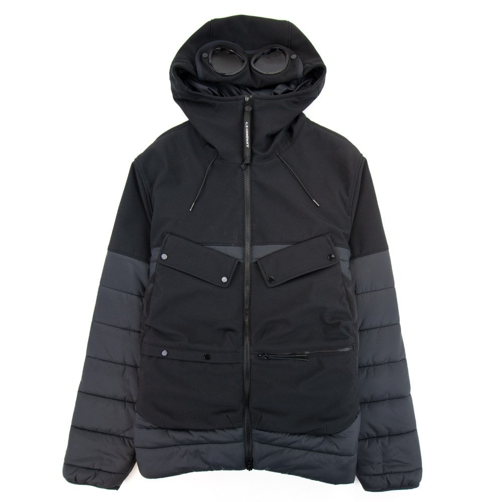 Cp Company Shell-R A/W Goggle Jacket In Black