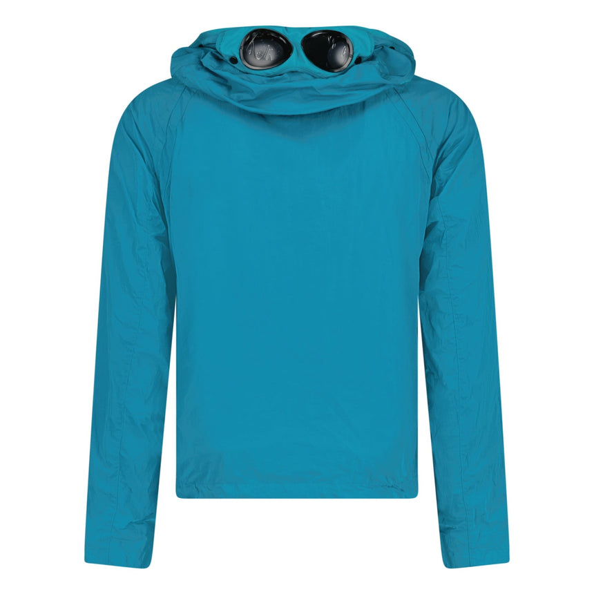 Cp Company Goggle Hooded Chrome Jacket In Tile Blue