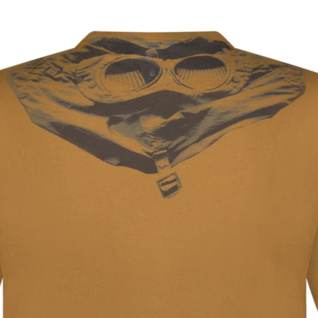 CP Company Goggle Print Crew T-Shirt Brown