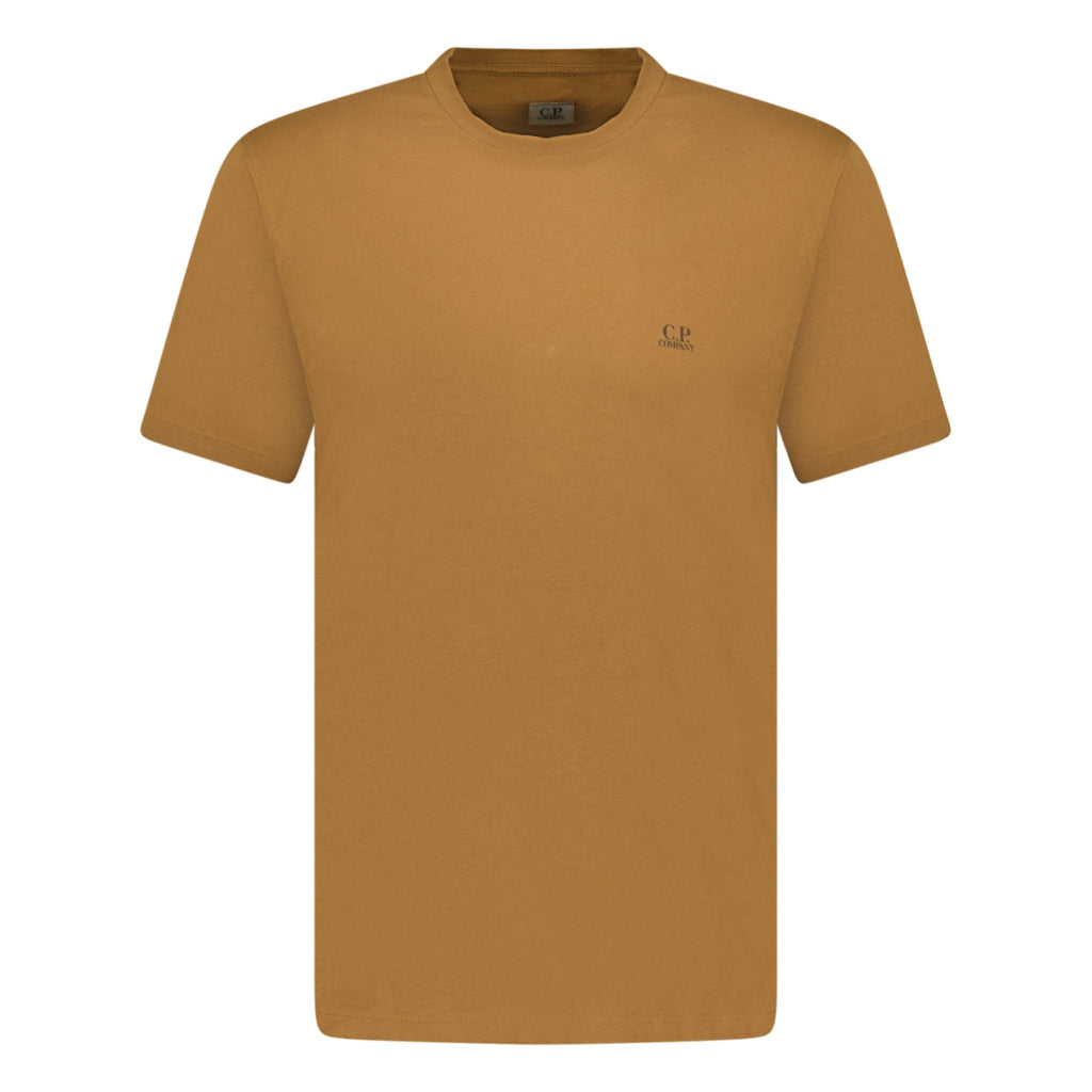 CP Company Goggle Print Crew T-Shirt Brown