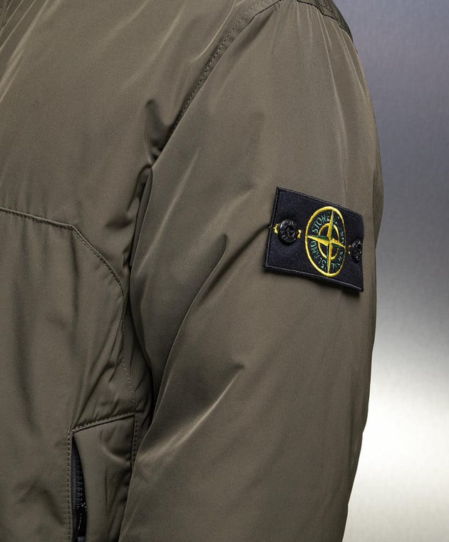 Stone Island Micro Twill Down Jacket Olive