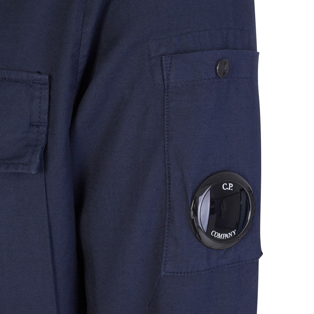 CP Company Broken Batavia Lens Shirt in Navy