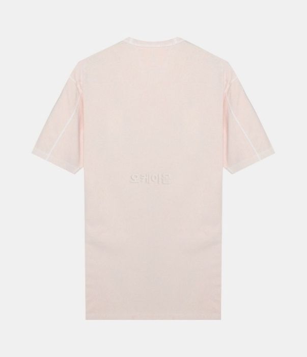 CP Company Resist Dyed Logo T-Shirt in Pink