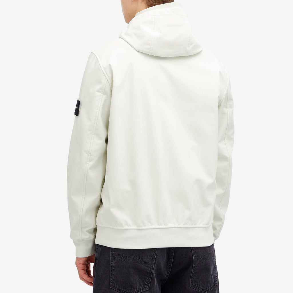 Stone Island Soft Shell-R A/W Jacket In Stucco