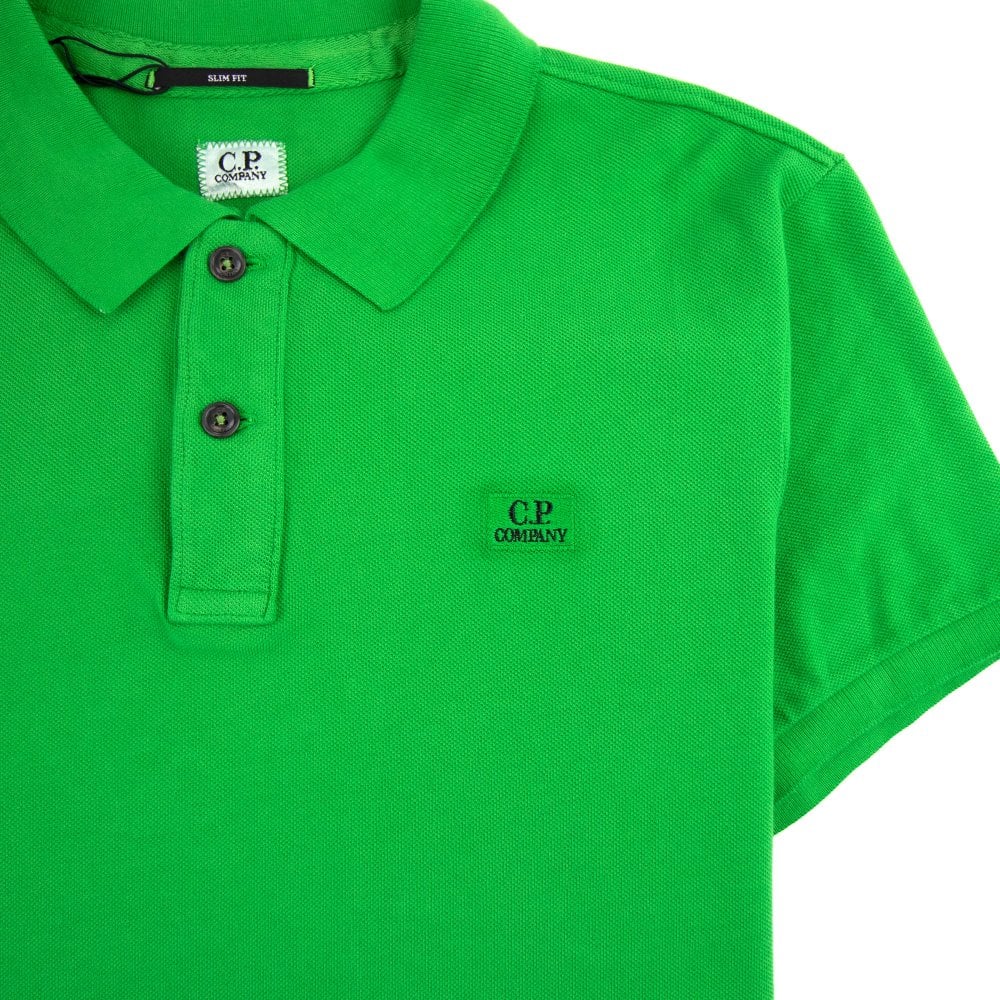 Cp Company 098A Slim Fit Polo Shirt in Green