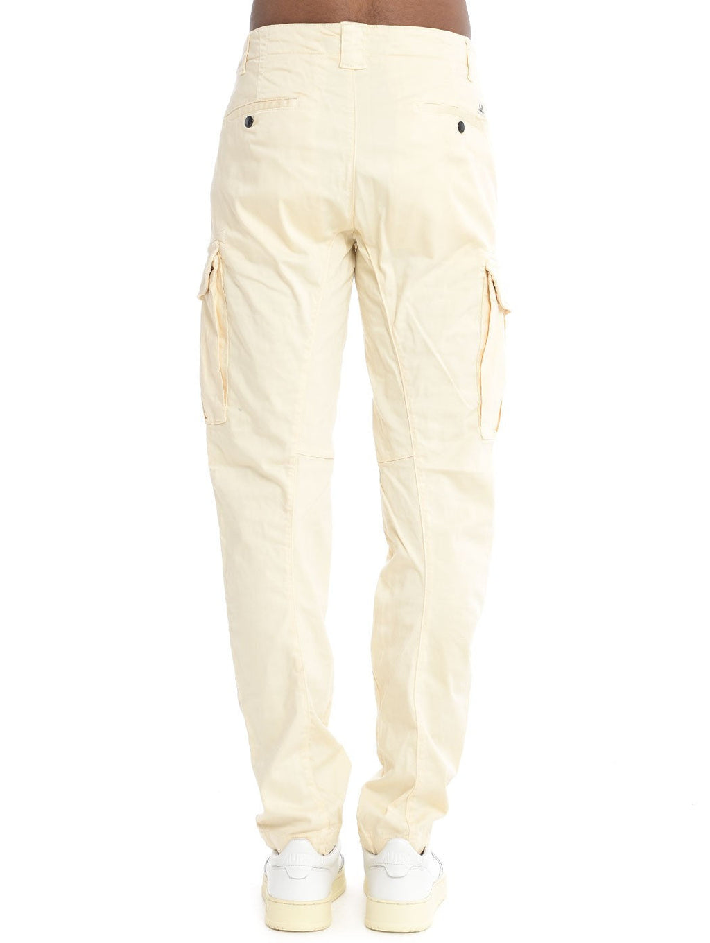 Cp Company 056A Stretch Sateen Cargo Pants In Beige