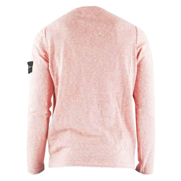 Stone Island Fine Cotton Knit In Coral