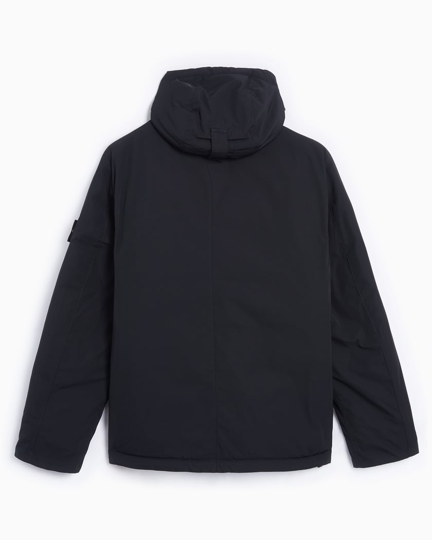 Stone Island Micro Twill With Primaloft Insulation Jacket In Black