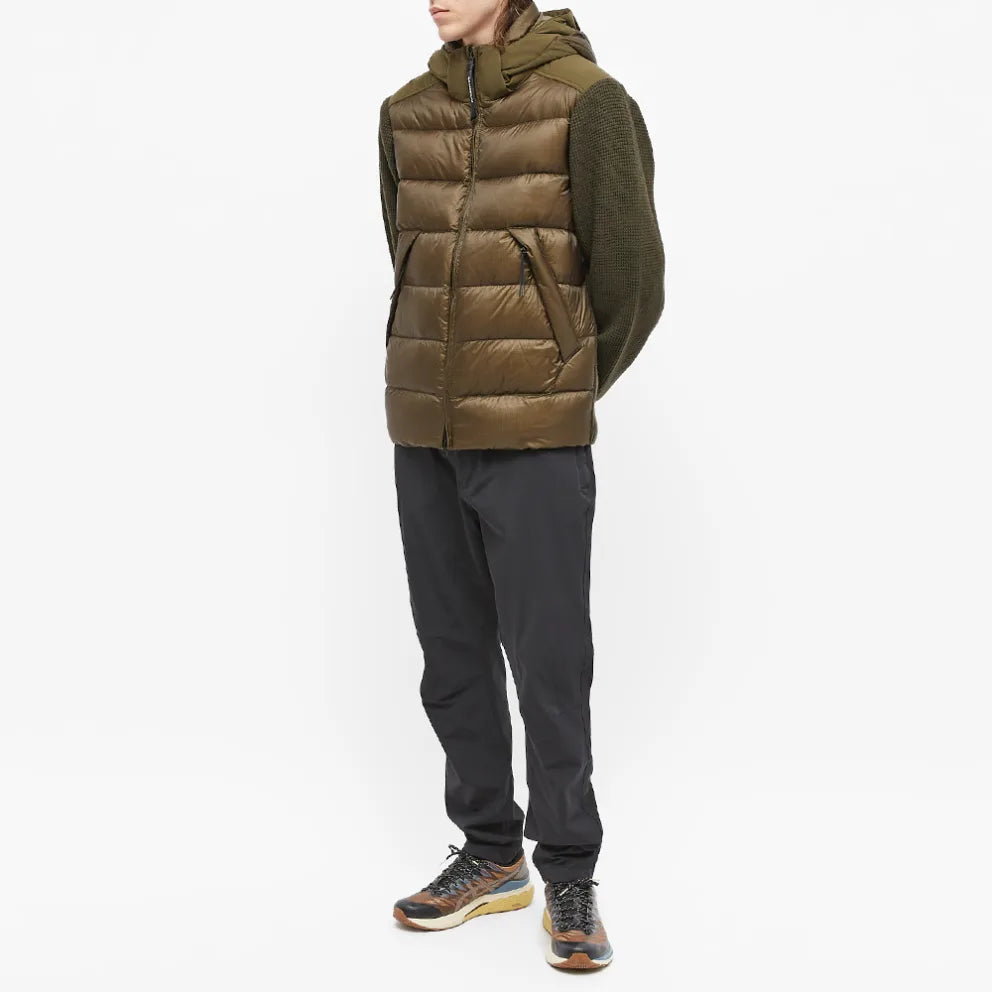 Cp Company Mixed Lambswool Jacket in Ivy Green