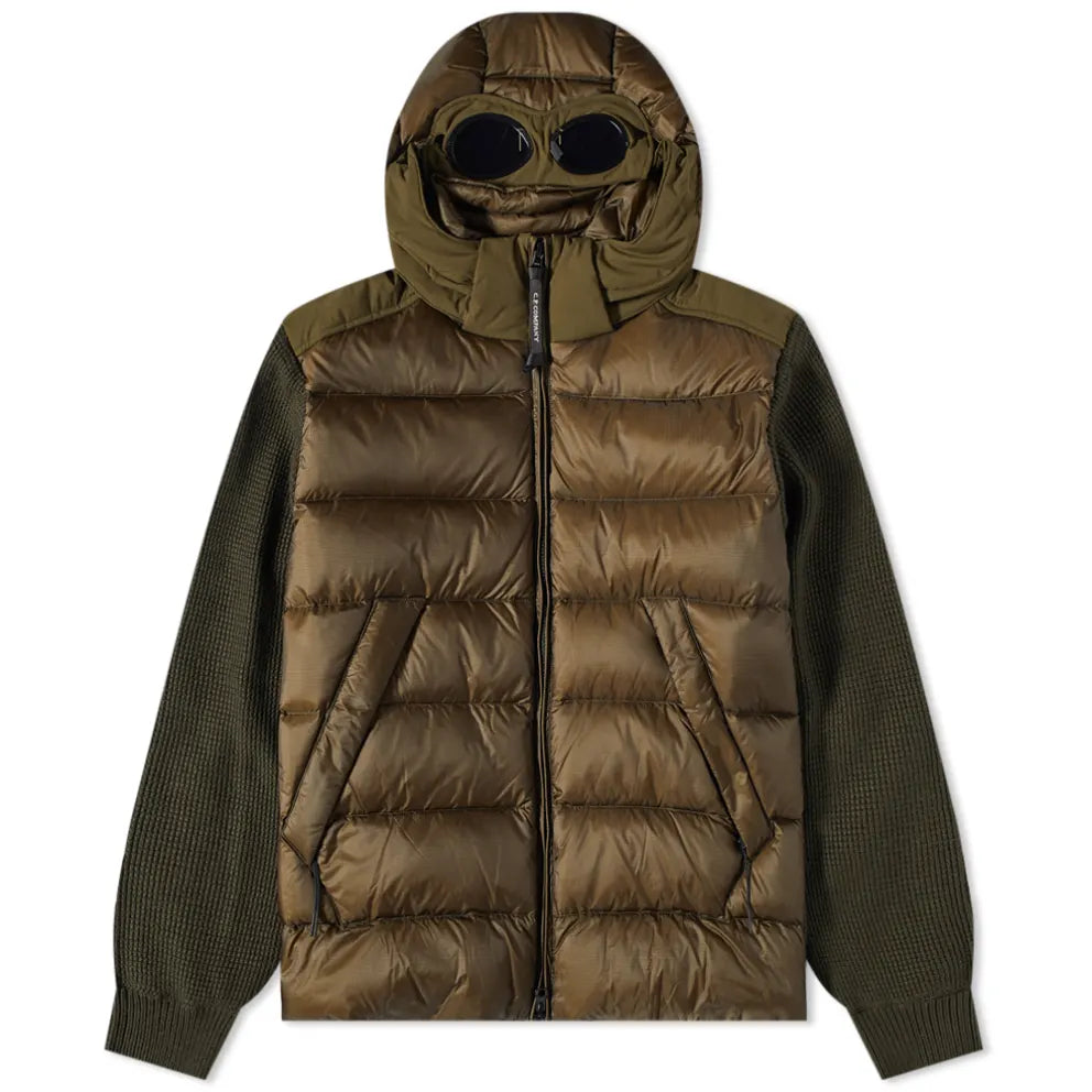 Cp Company Mixed Lambswool Jacket in Ivy Green