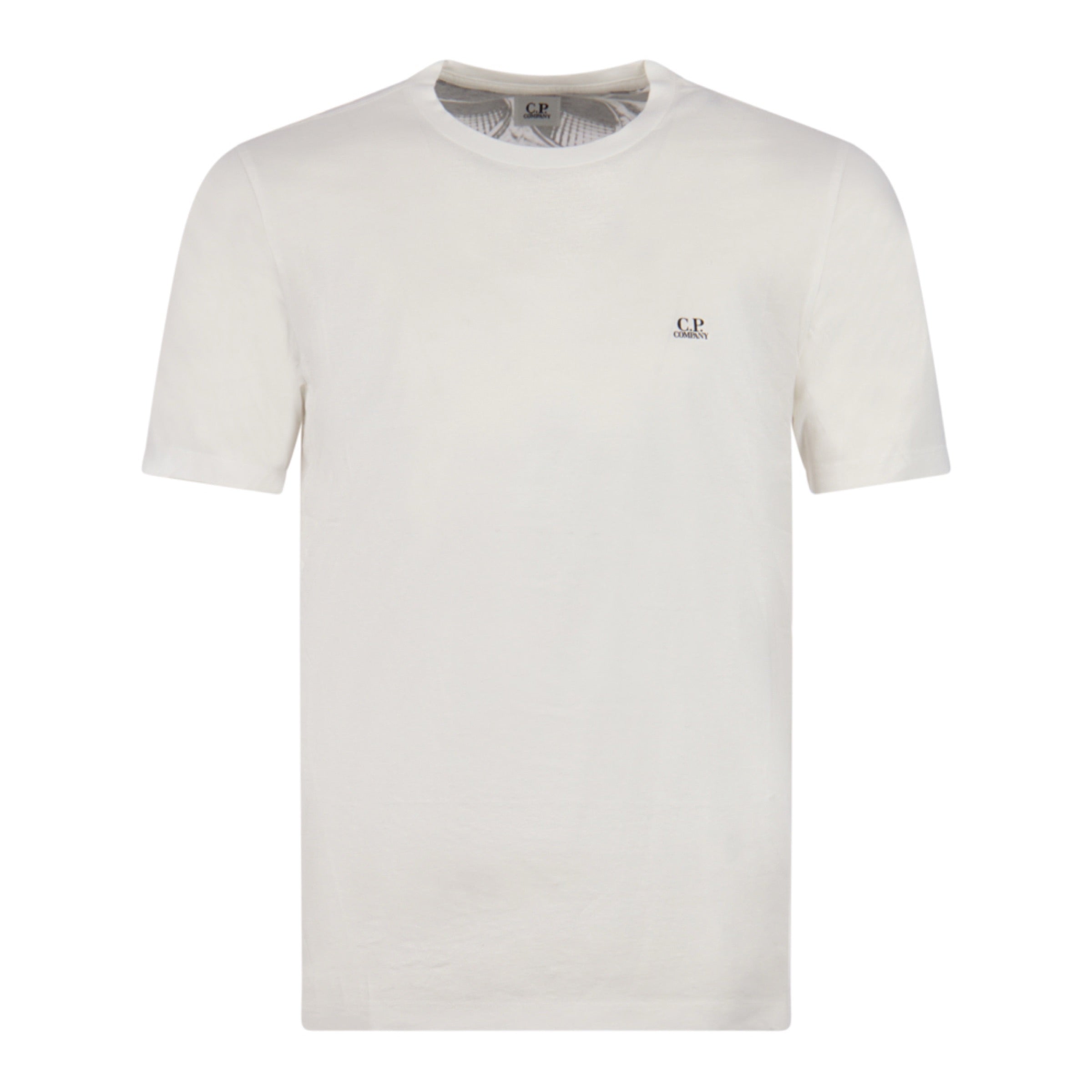Cp Company 30/1 Jersey Goggle T-Shirt In White