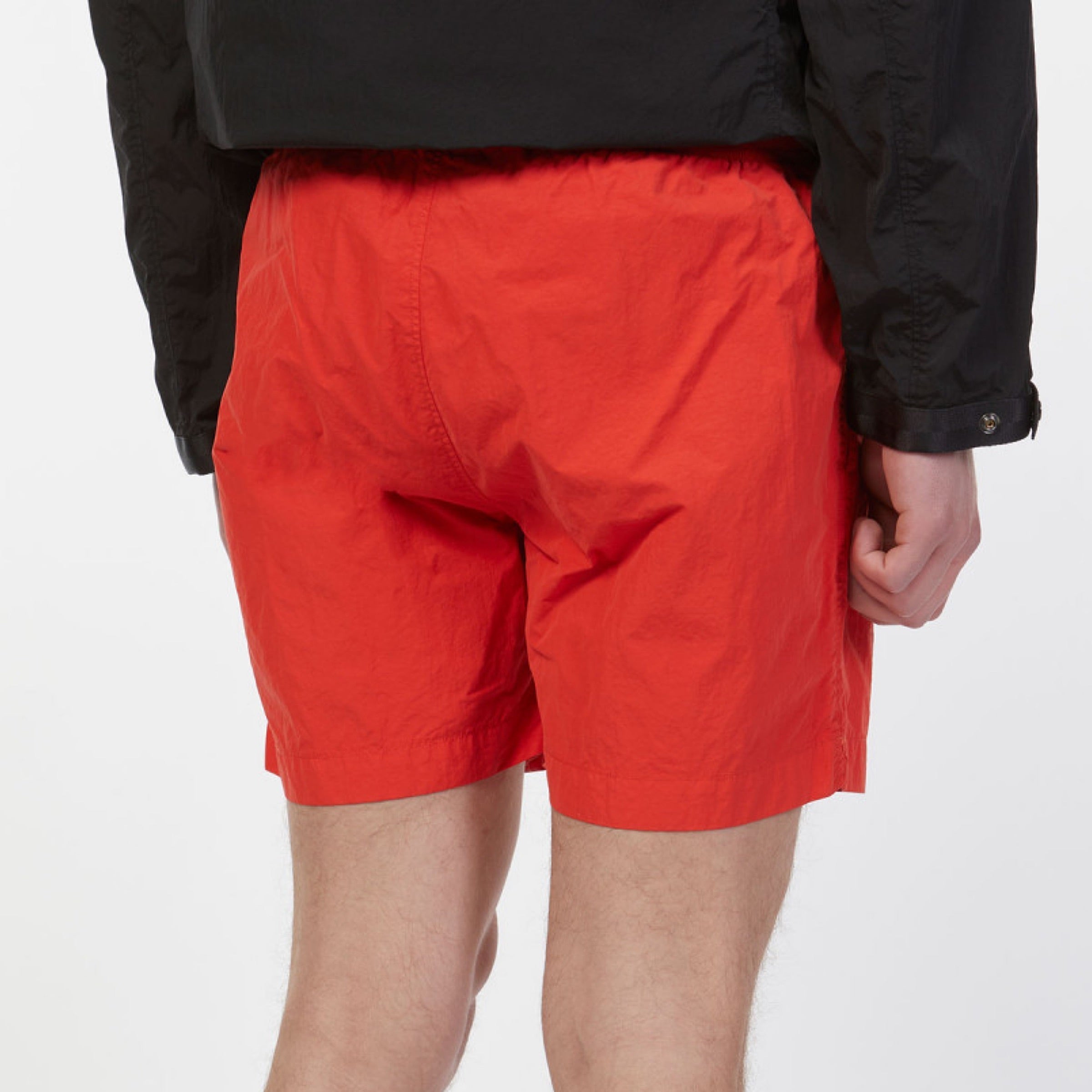 Cp Company Flatt Nylon Lens Swim Shorts In Red