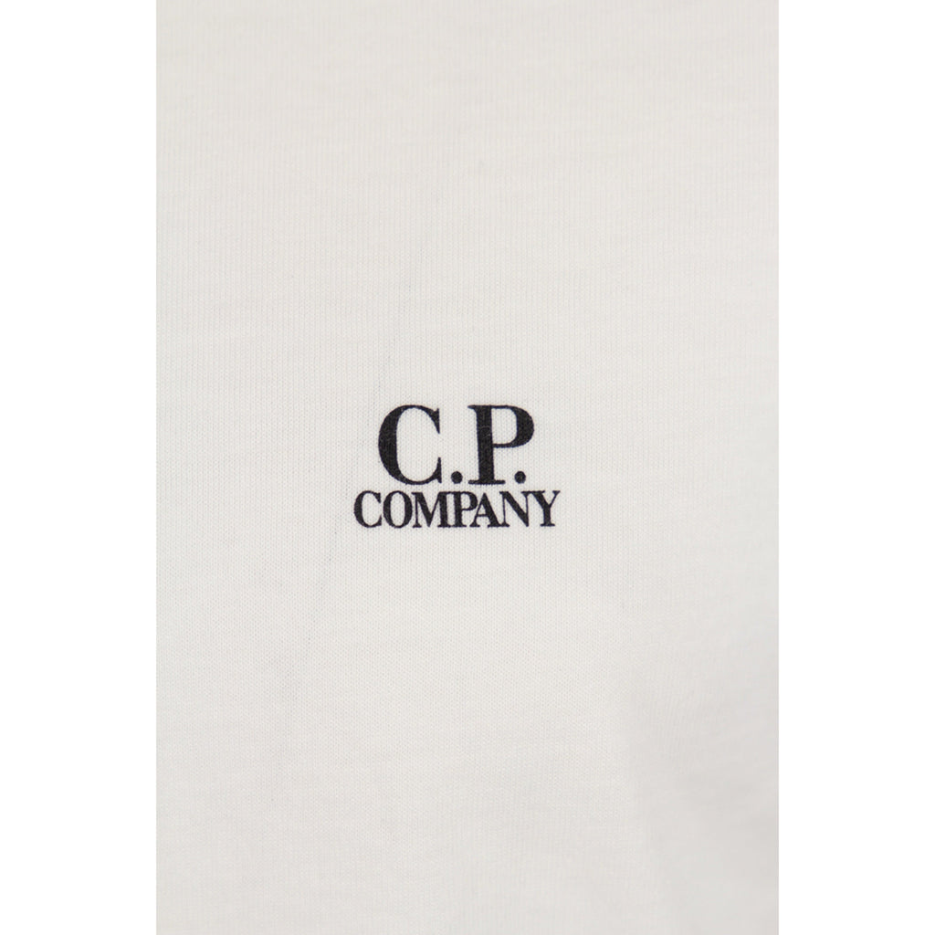 Cp Company 30/1 Jersey Goggle T-Shirt In White