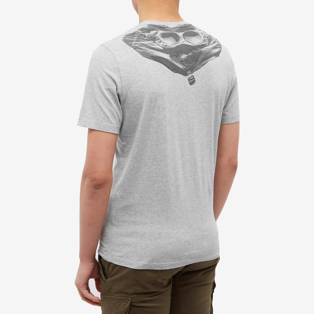 Cp Company 30/1 Jersey Goggle T-Shirt In Grey