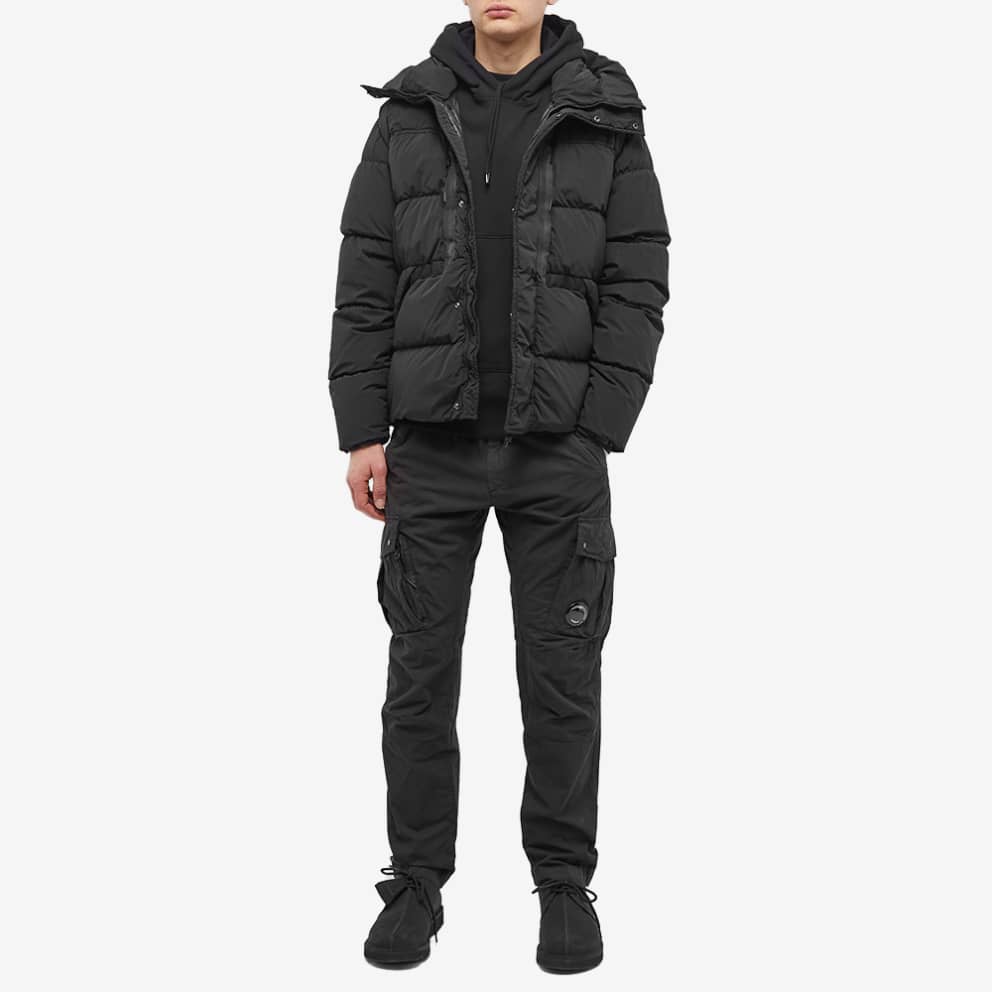 Cp Company Nycra-R Goggle Down Jacket in Black