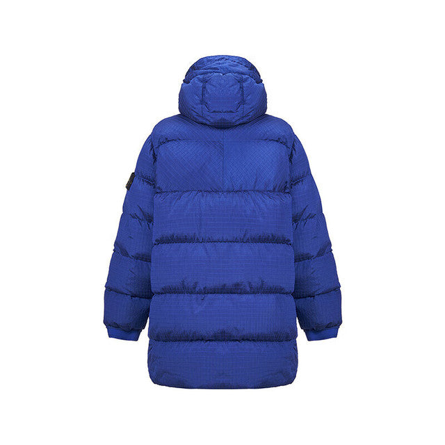 Stone Island Blouson Down Jacket In Royal Blue