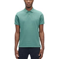 Cp Company Resist Dyed Regular Fit Short Sleeve Polo 140A In Frosty Green