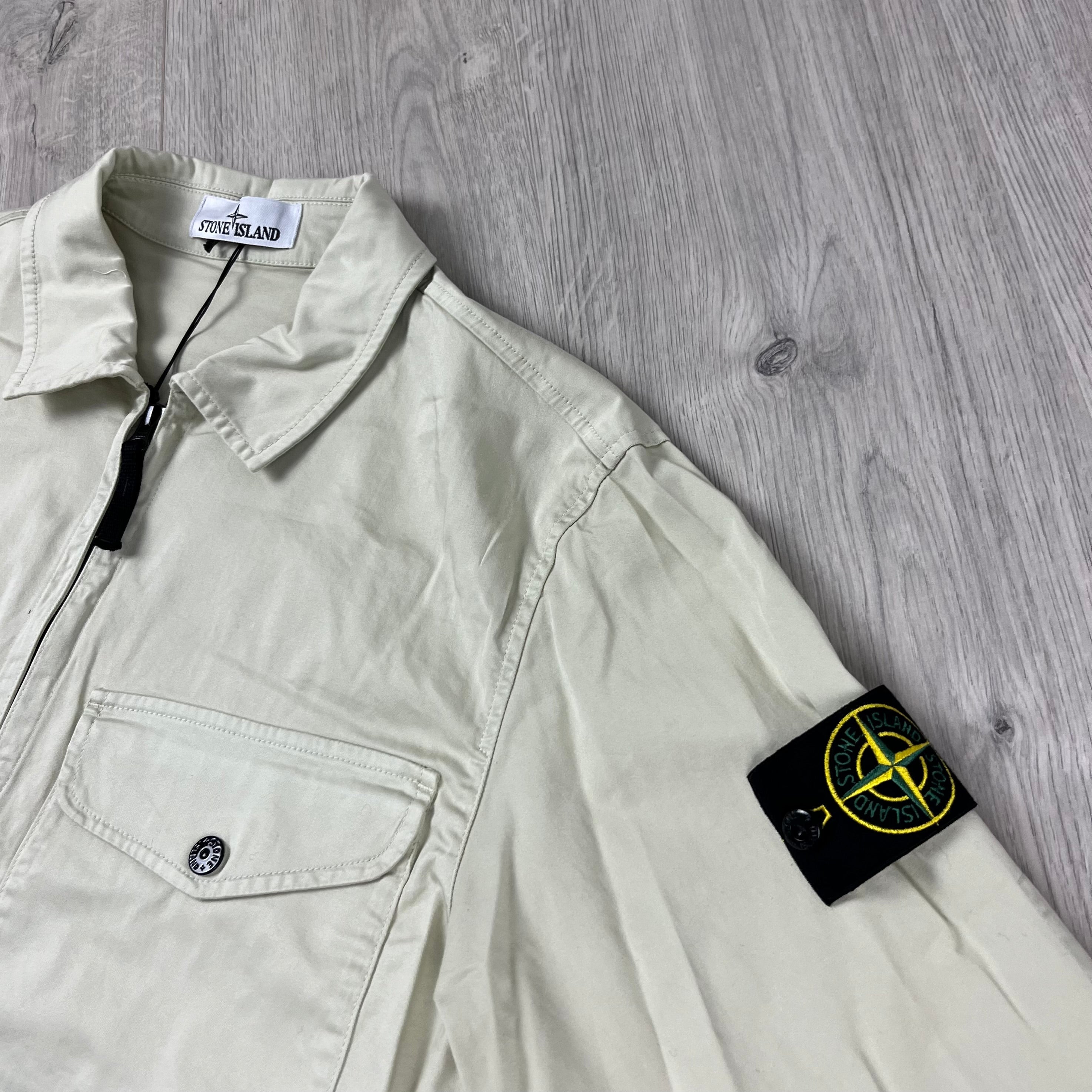 Stone Island Zip Overshirt - Sand