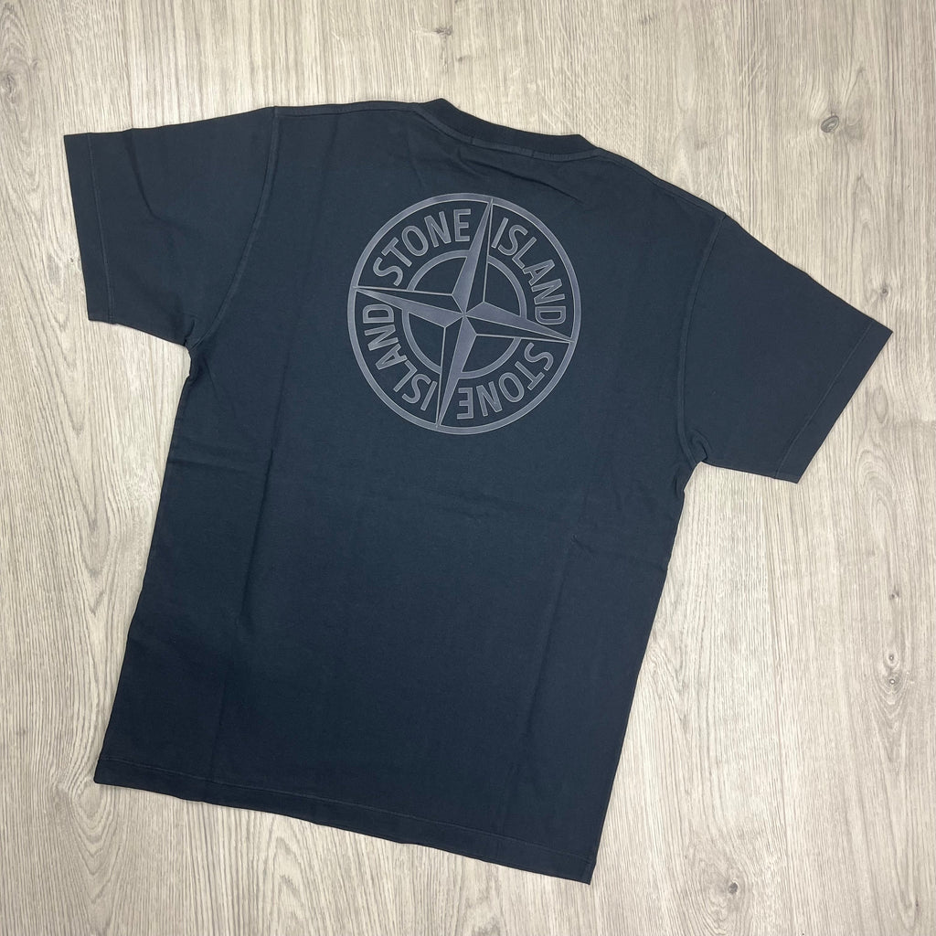 Stone Island Printed T-Shirt - Navy