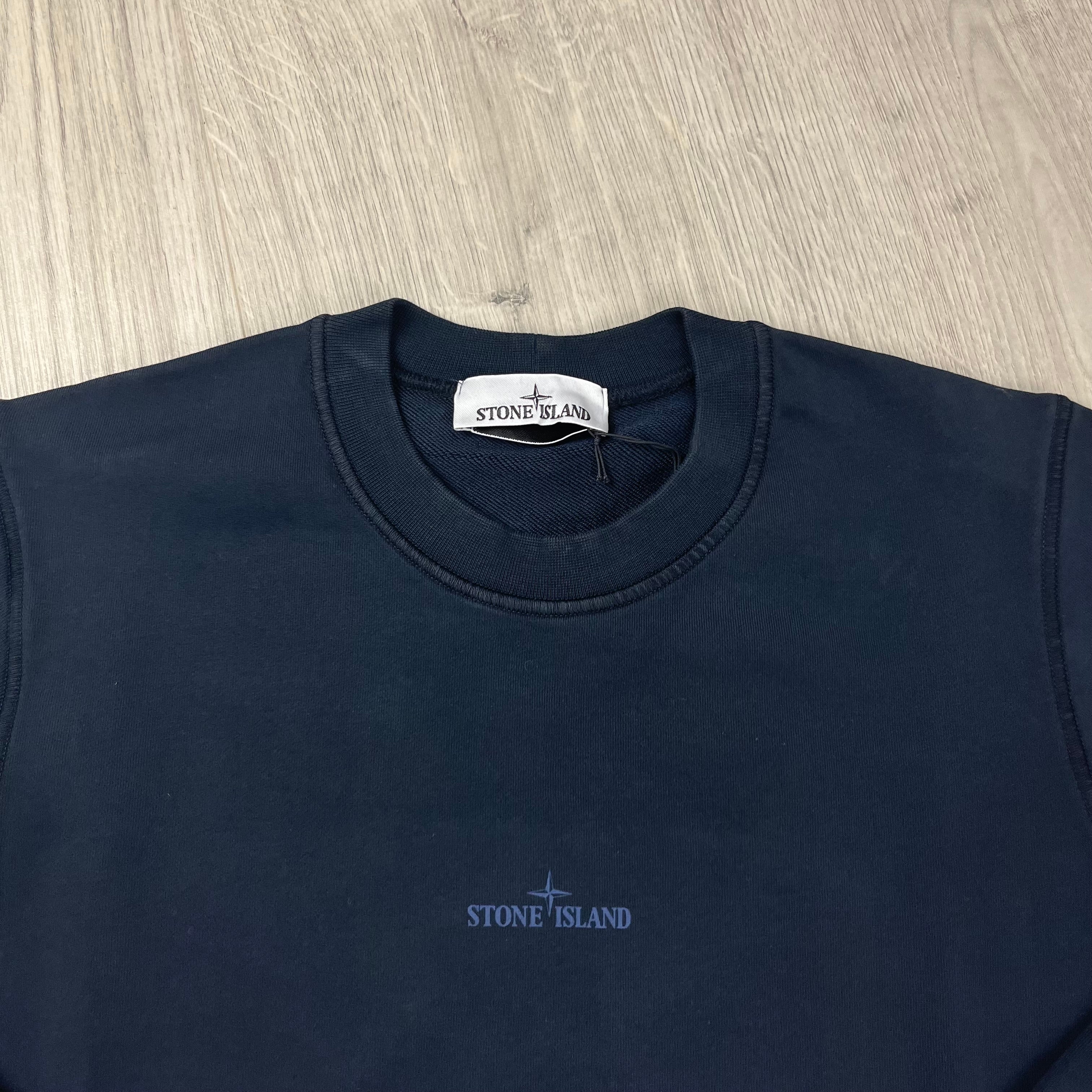Stone Island Reflective Sweatshirt - Navy