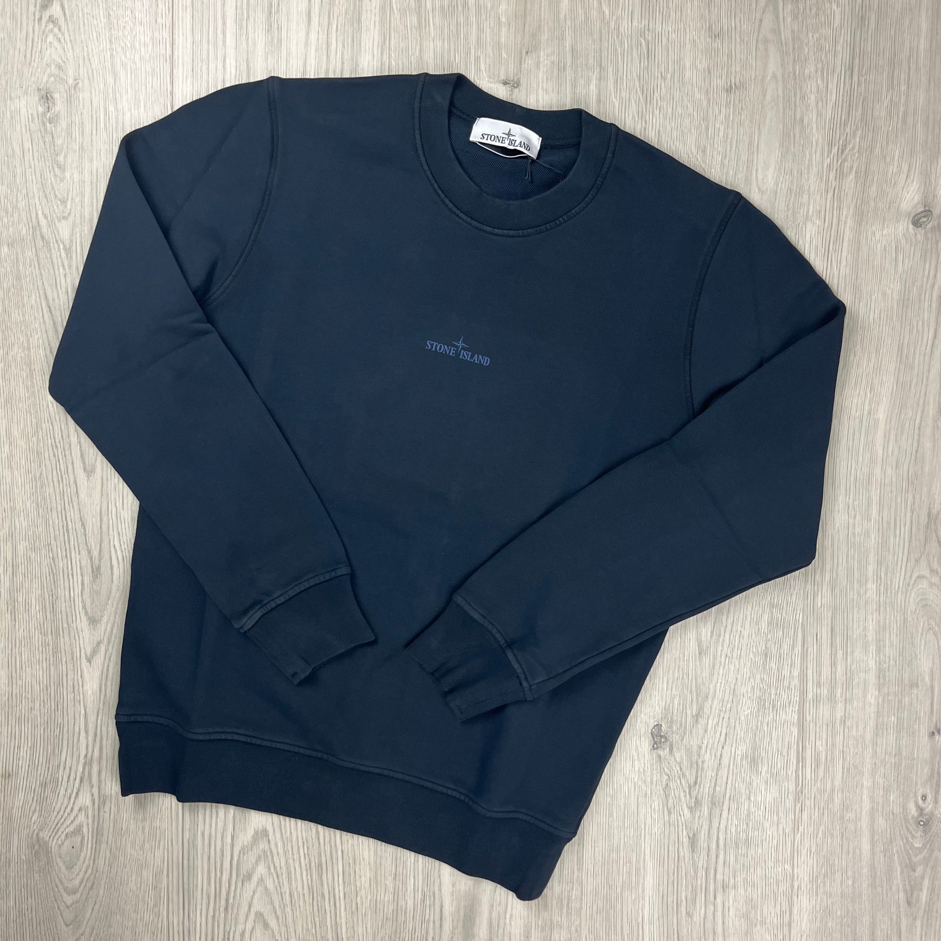 Stone Island Reflective Sweatshirt - Navy